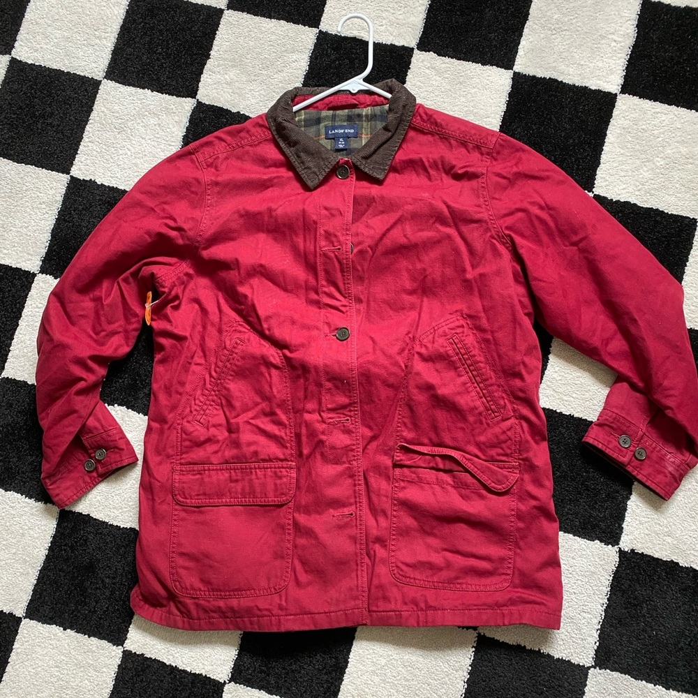 Lands End Red Coat